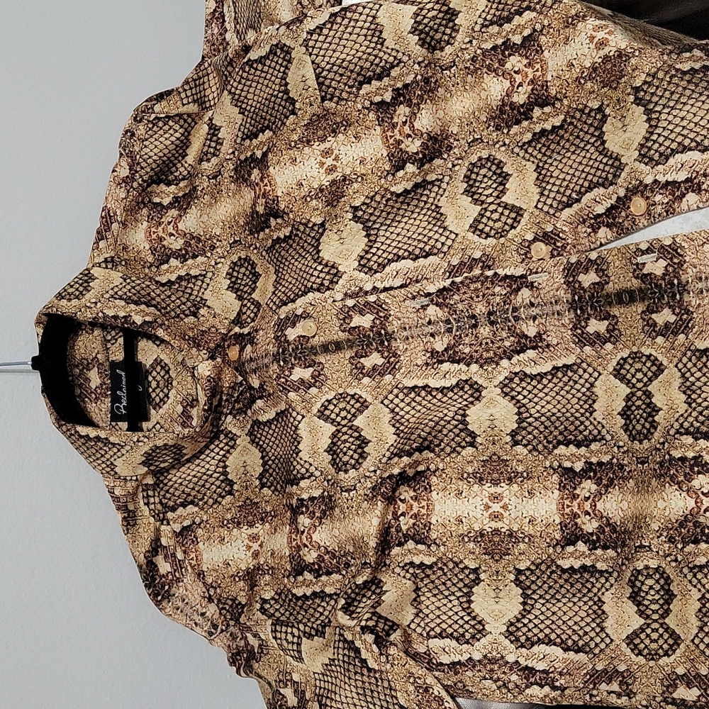 Women's snake print blouse